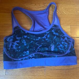 Lululemon Athletica Purple and Black Sports Bra